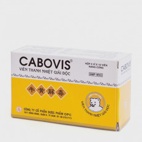 Thuốc Cabovis Thanh Nhiệt Giải Độc thanh nhiệt, giải độc, các chứng nóng nhiệt (5 vỉ x 10 viên)
