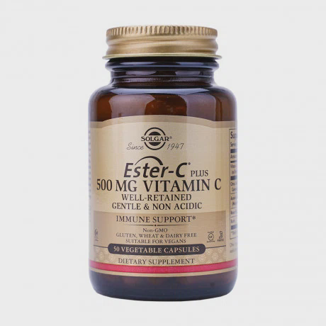 Viên uống Solgar Ester-C Plus 500mg Vitamin C (lọ 50 viên) bổ sung vitamin C