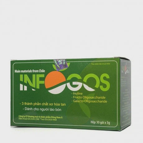 Bột hòa tan Infogos bổ sung chất xơ, hỗ trợ giảm nguy cơ táo bón (Hộp 30 gói x 3g)