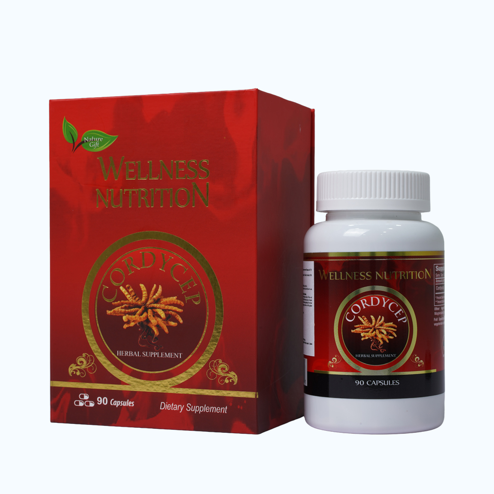 Wellness Nutrition Cordyceps Đông Trùng Hạ Thảo (Hộp 90 viên)