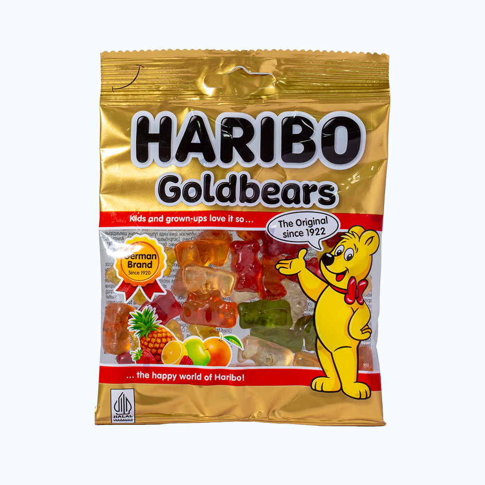 Kẹo dẻo HARIBO goldbear hương vị trái cây (Gói 80g)