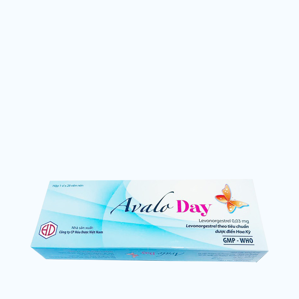 Thuốc tránh thai hằng ngày Avalo Day 0,03mg Hóa Dược (1 vỉ x 28 viên)