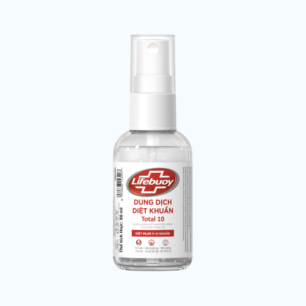 Gel Diệt Khuẩn Tay LIFEBUOY Total 10 (chai 50ml)
