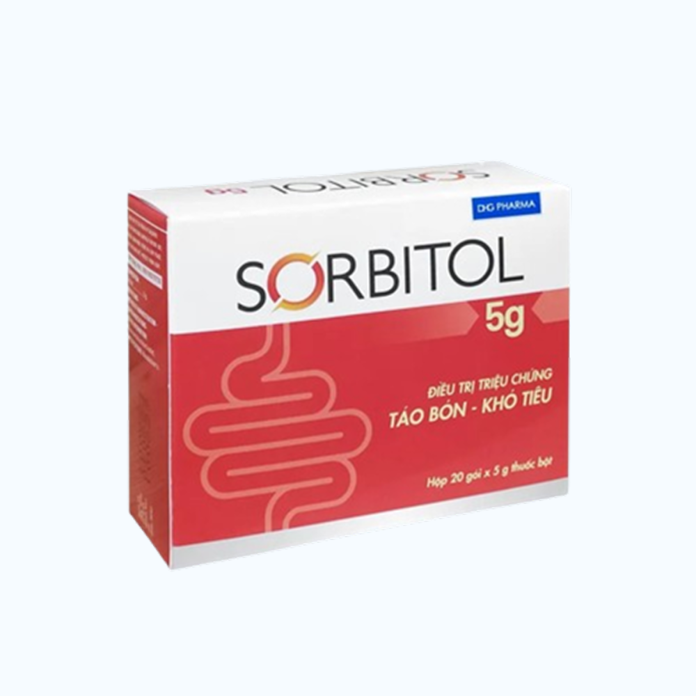 Thuốc bột Sorbitol 5g DHG điều trị triệu chứng táo bón, rối loạn tiêu hóa (20 gói x 5g)