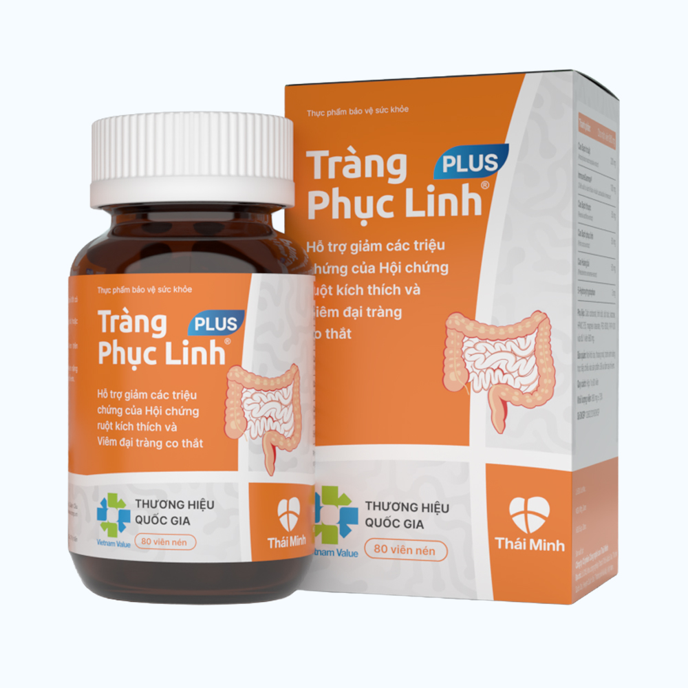 Tràng Phục Linh Plus (80 viên) hỗ trợ viêm đại tràng, ruột kích thích