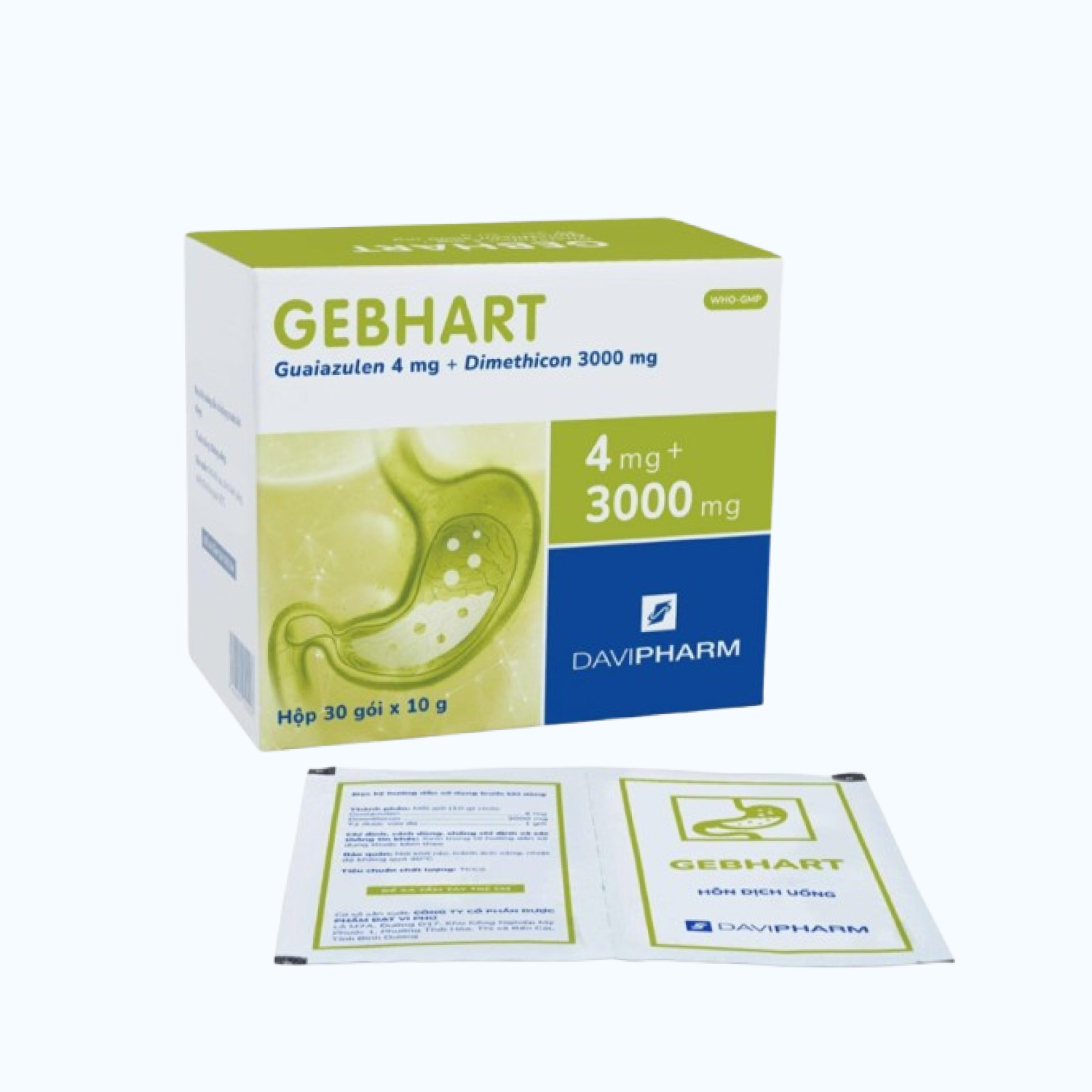 Gel uống Gebhart trị đau dạ dày (30 gói x 10g)