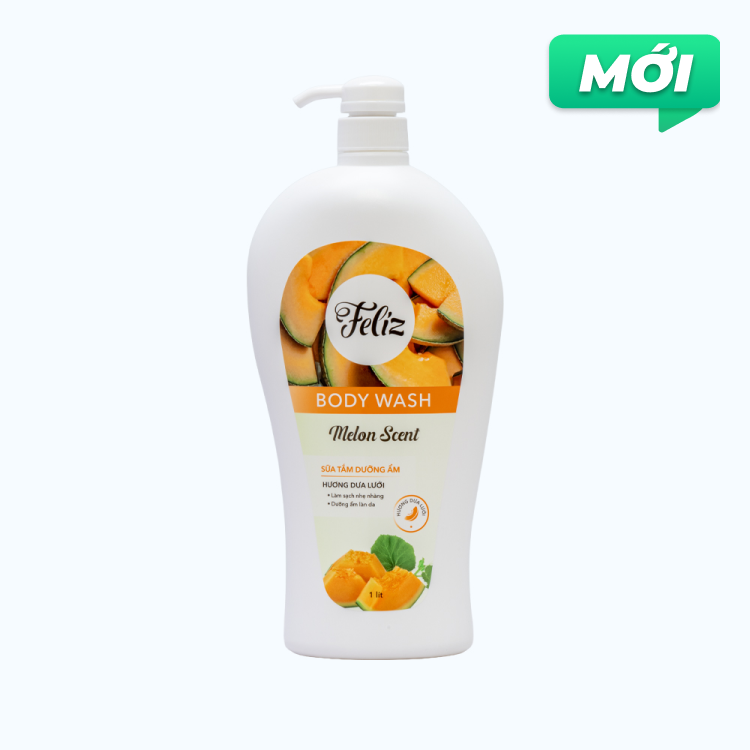 Sữa tắm hương dưa lưới Feliz Body Wash Melon Scent (Chai 1 lít)