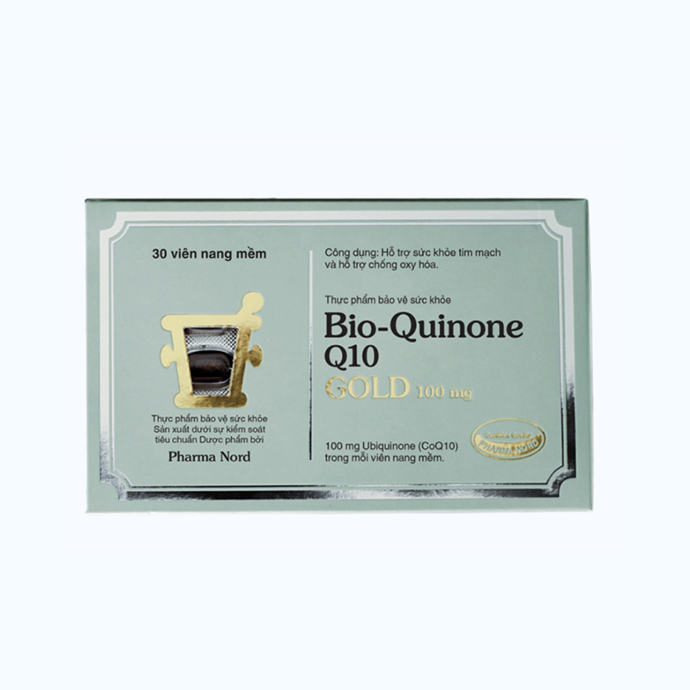 Thực phẩm bảo vệ sức khỏe Hỗ Trợ Tim Mạch Pharma Nord Bio-Quinone Q10 Gold 100 mg (Hộp 30 viên)