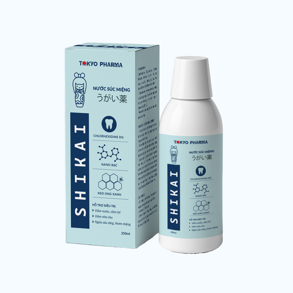 Nước súc miệng Shikai hỗ trợ nha chu & viêm nướu (250ml)
