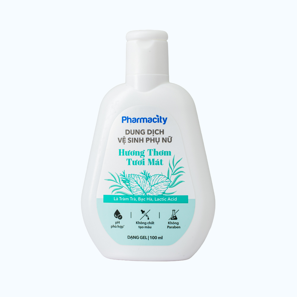 Dung dịch vệ sinh phụ nữ Pharmacity dạng gel hương thơm tươi mát (100ml)