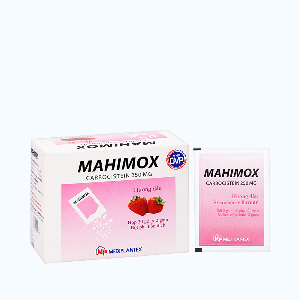 Thuốc Mahimox 250Mg trị rối loạn đường hô hấp (30 gói x 2g)