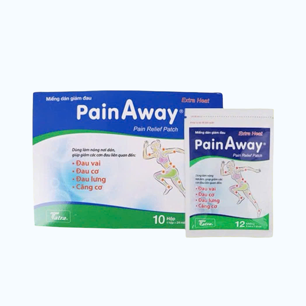 Miếng dán giảm đau Pain Away (10 hộp x 2 gói x 12 miếng)