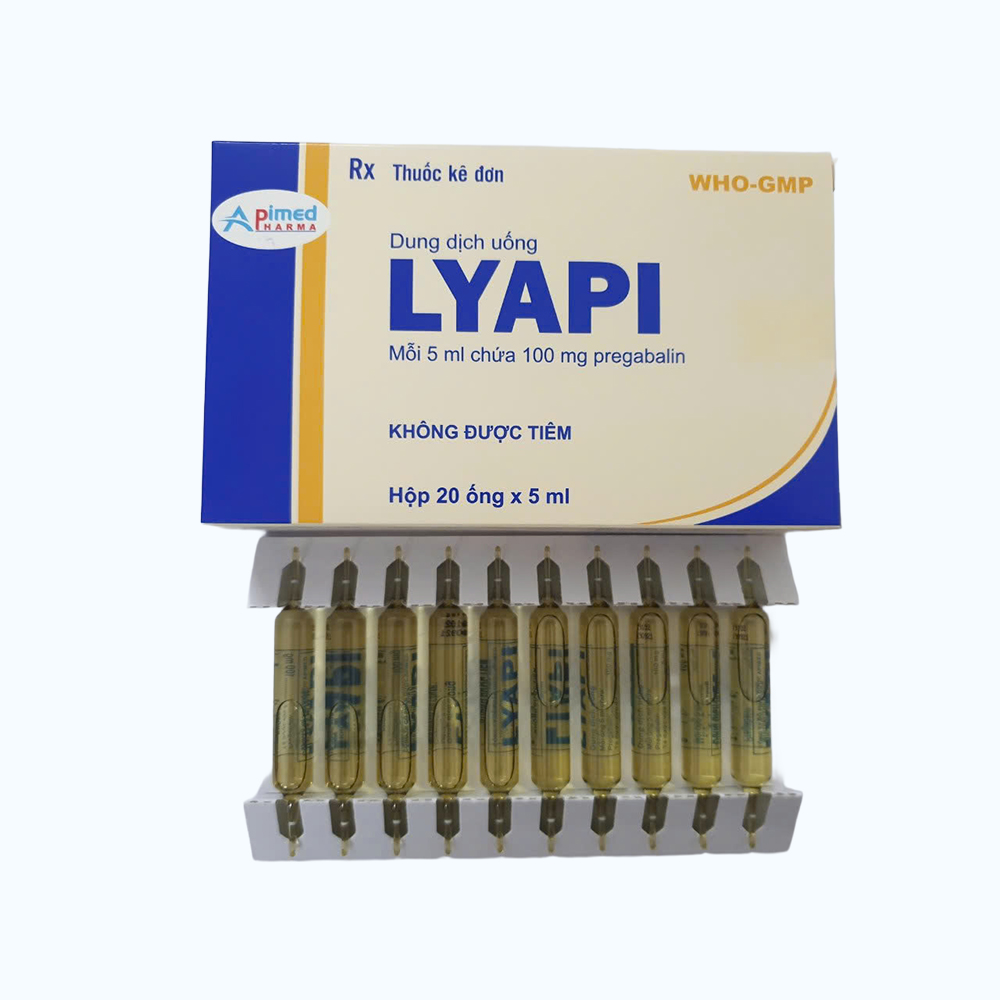 Lyapi 100mg/5ml Apimed (Hộp 20 ống x 5ml)