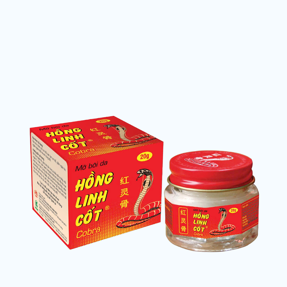 Hồng Linh Cốt Cobra 20g Quapharco (Hộp 1 Lọ)