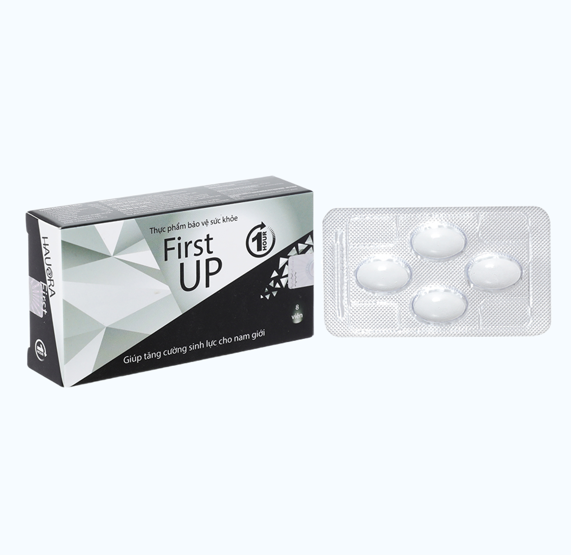 Viên ngậm First Up 1 Hour (hộp 8 viên) giúp tăng cường sinh lực