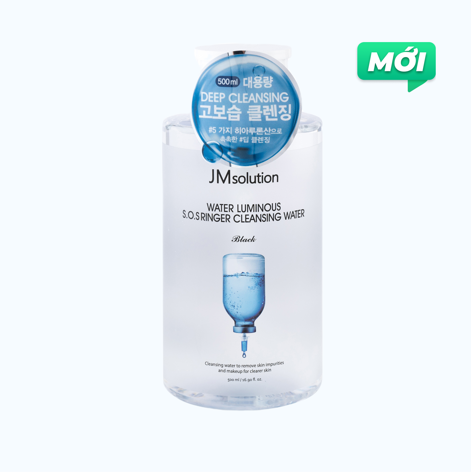 Nước tẩy trang JM Solution Luminous S.O.S Ringer tẩy trang dịu nhẹ 500ml/Chai