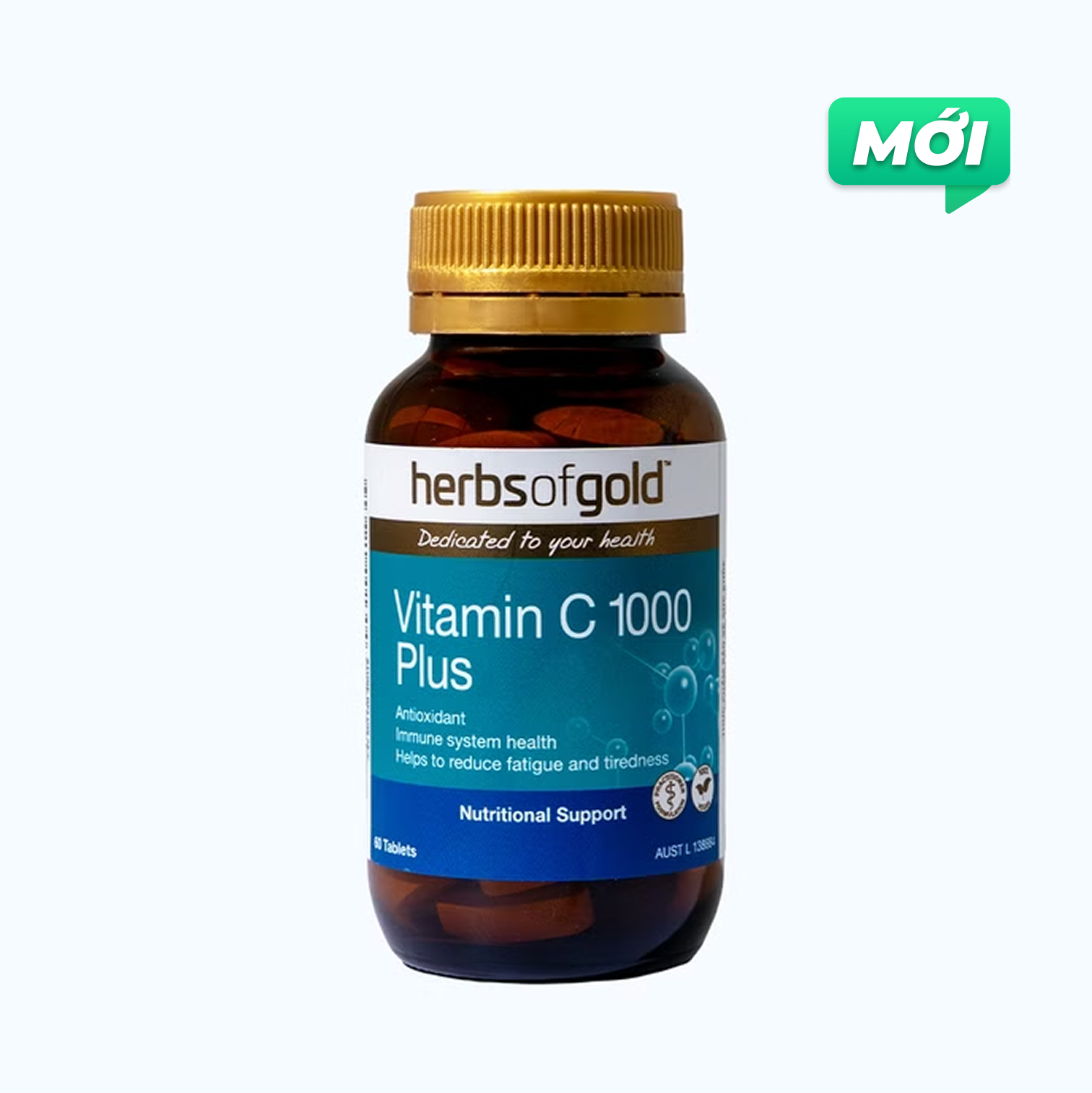 HERBS OF GOLD Vitamin C 1000 Plus Bổ Sung Vitamin C (Lọ 60 Viên)