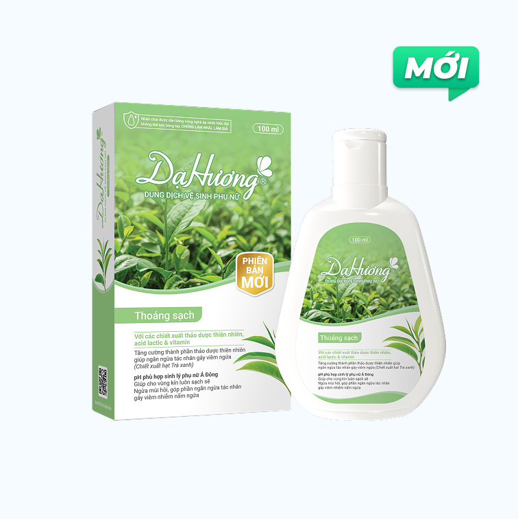 Dung dịch vệ sinh phụ nữ Dạ Hương Thoáng sạch dịu nhẹ, khử mùi hôi 100ml