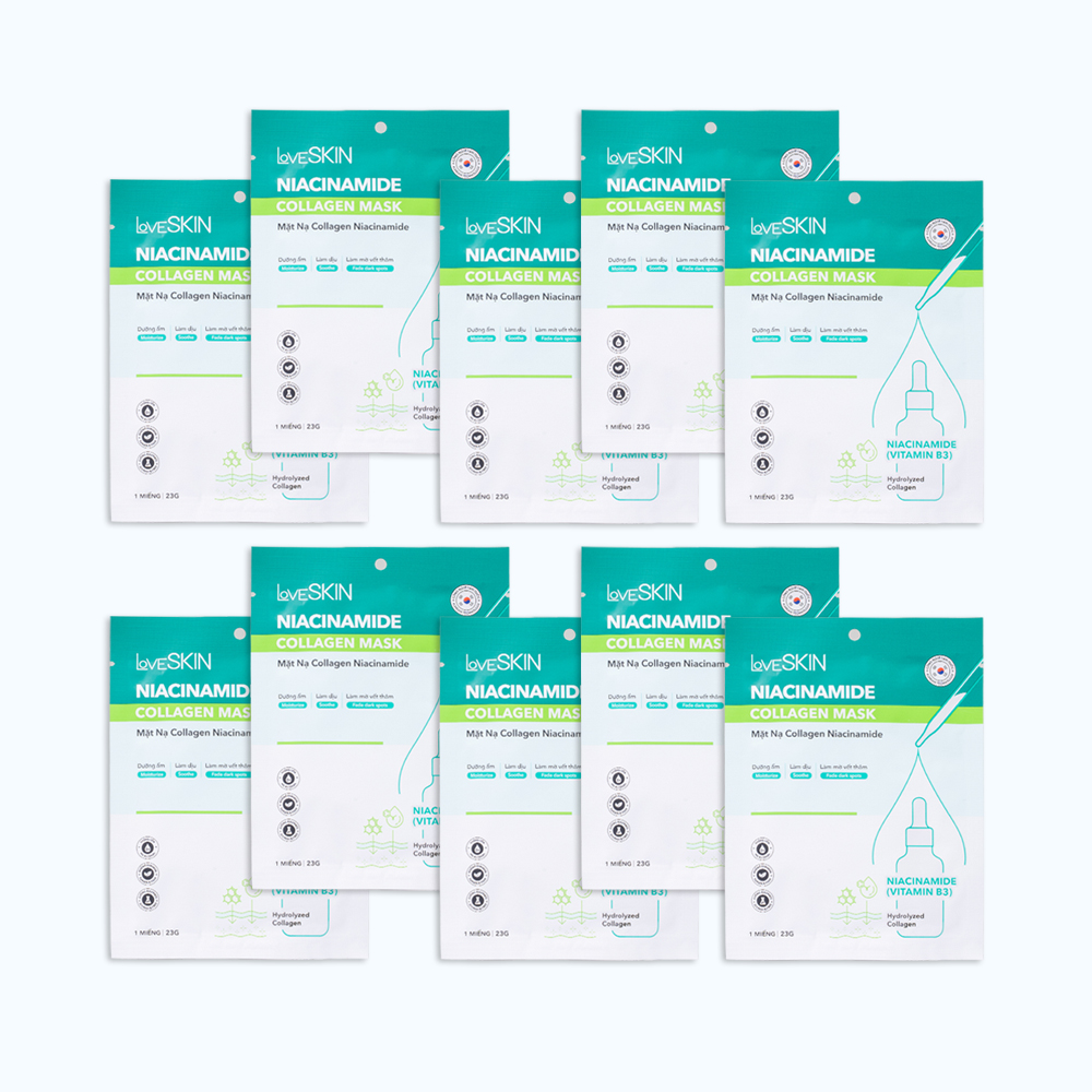 LoveSkin Mặt nạ Collagen Niacinamide hỗ trợ làm mờ vết thâm (23g)