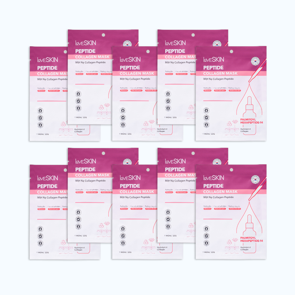LoveSkin Mặt nạ Collagen Peptide hỗ trợ làm mờ dấu hiệu lão hóa (23g)