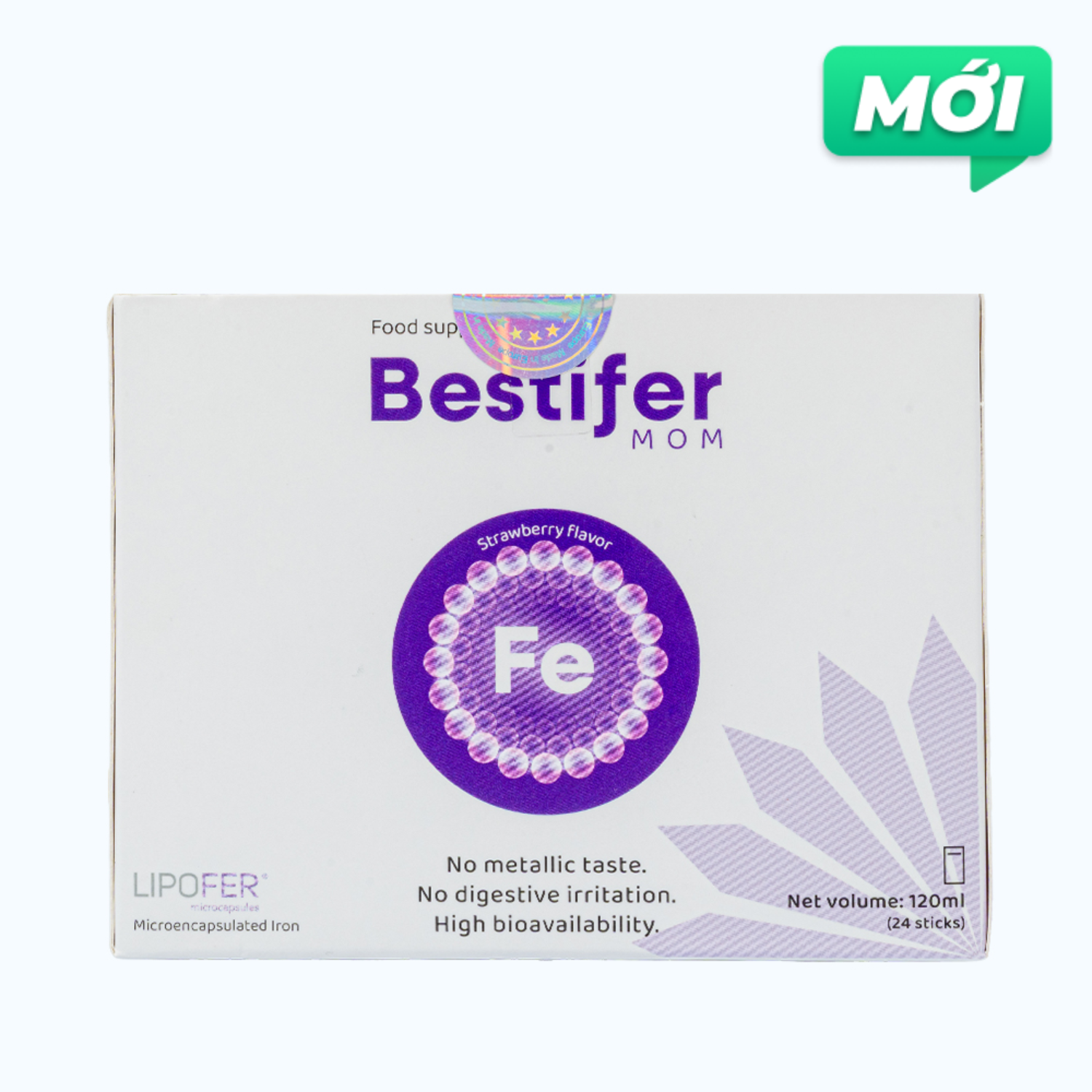 BESTIFER Mom Bổ Máu Cho Phụ Nữ Mang Thai Và Cho Con Bú (Hộp 24 Gói*5ml)