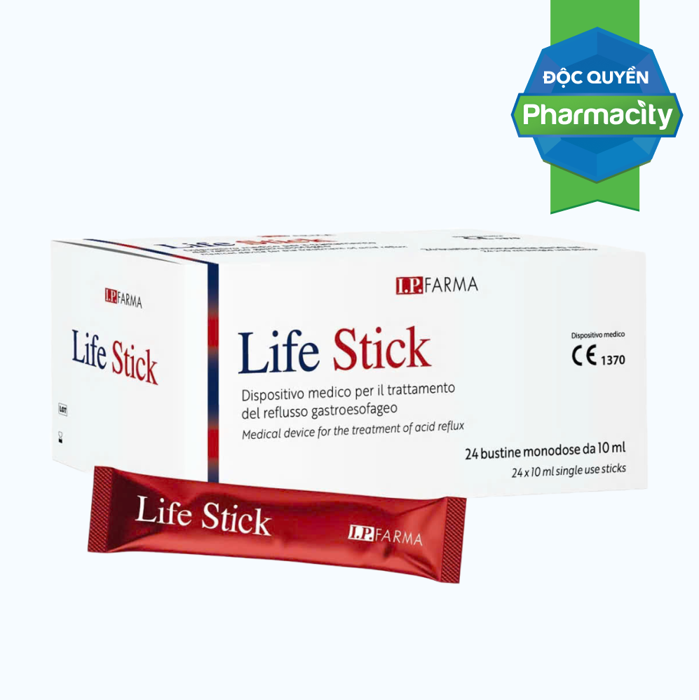 LIFE STICK Gel Uống Giảm Trào Ngược Dạ Dày – Thực Quản (Hộp 24 Gói)