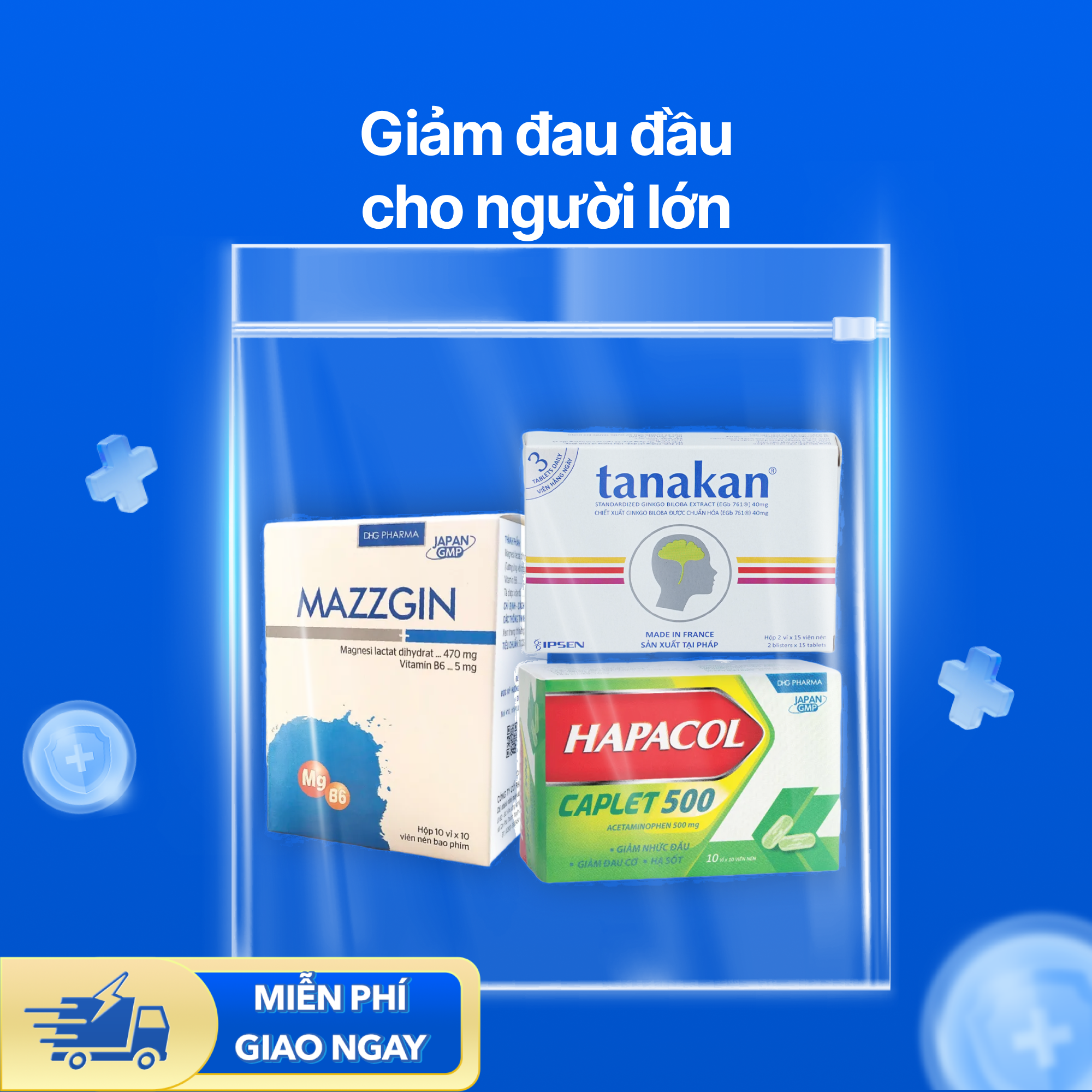 Nhóm sản phẩm giảm đau đầu cho người lớn