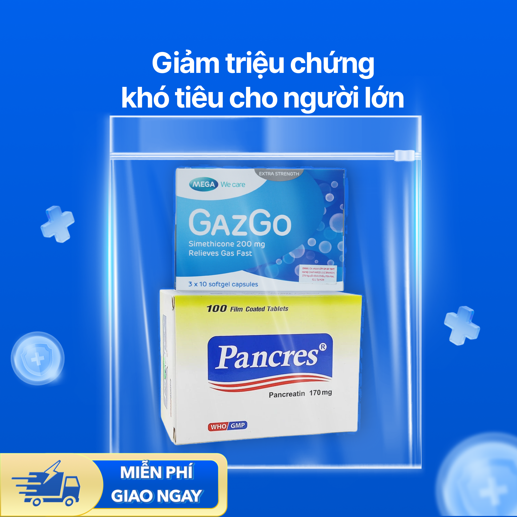 Nhóm sản phẩm giảm triệu chứng khó tiêu cho người lớn