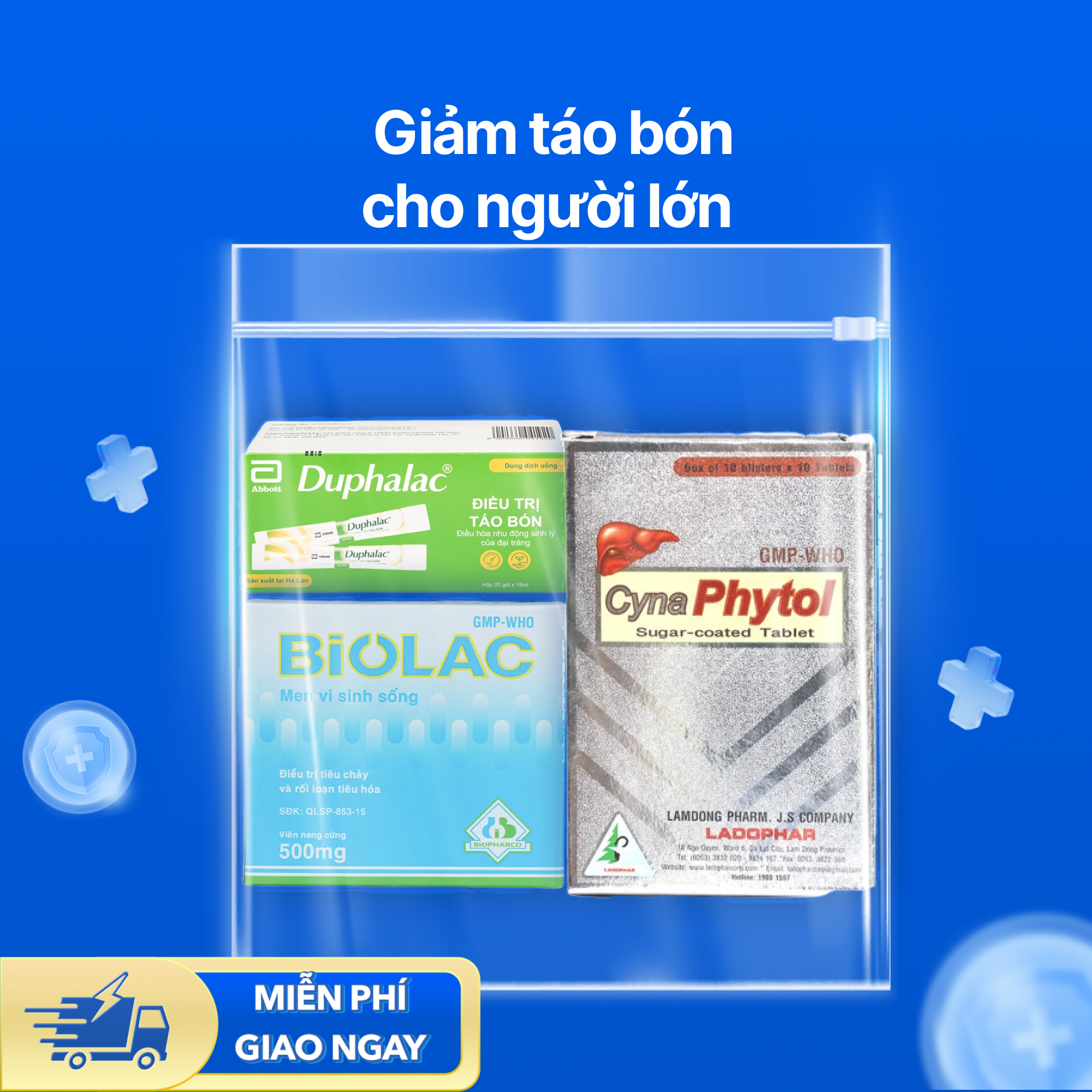 Nhóm sản phẩm giảm táo bón cho người lớn