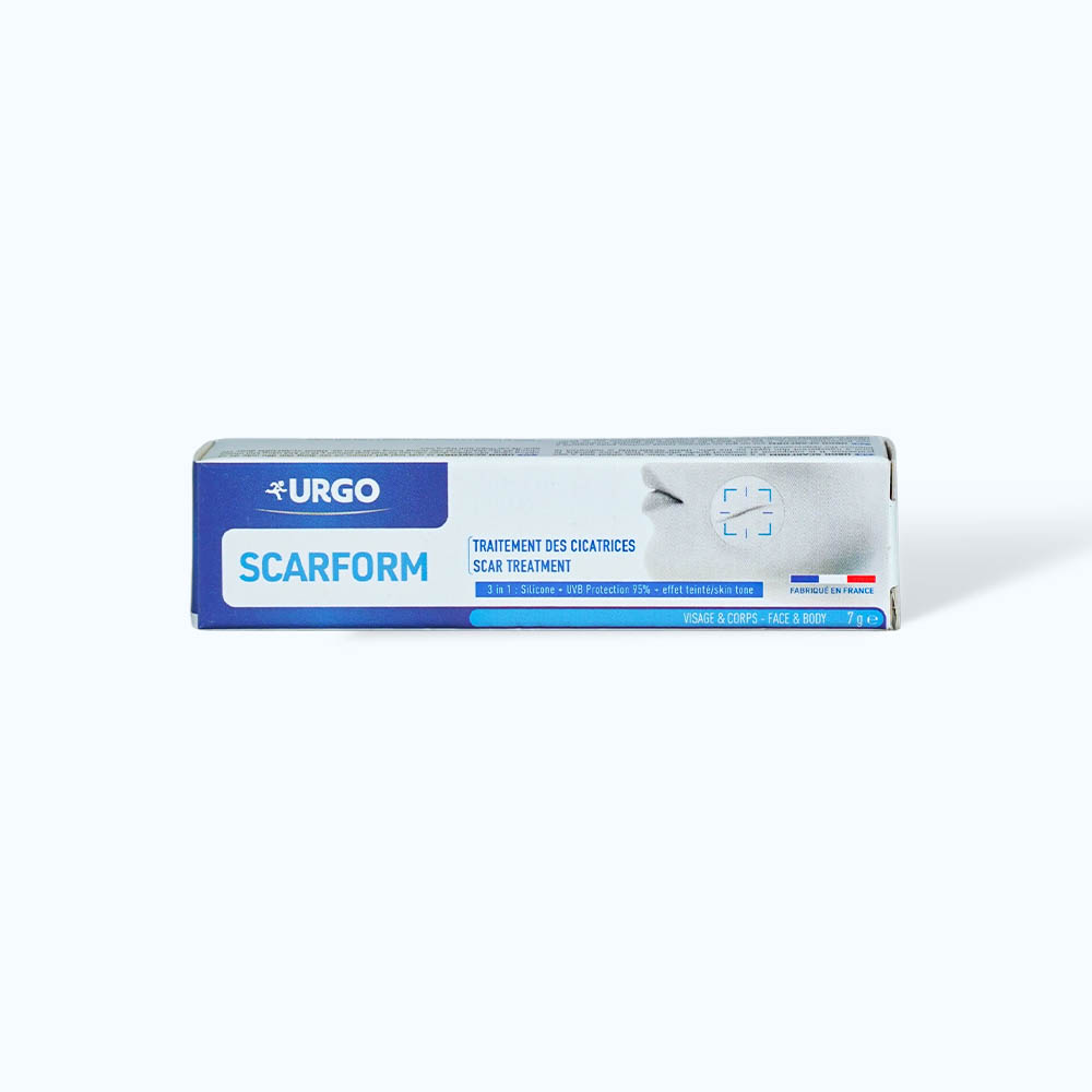 Gel URGO SCARFORM hỗ trợ giảm sẹo, mờ thâm (7g)