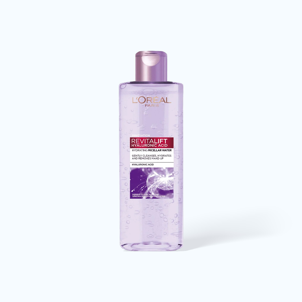 L'Oréal Micellar Water Hyaluronic Acid cấp ẩm chai 400ml