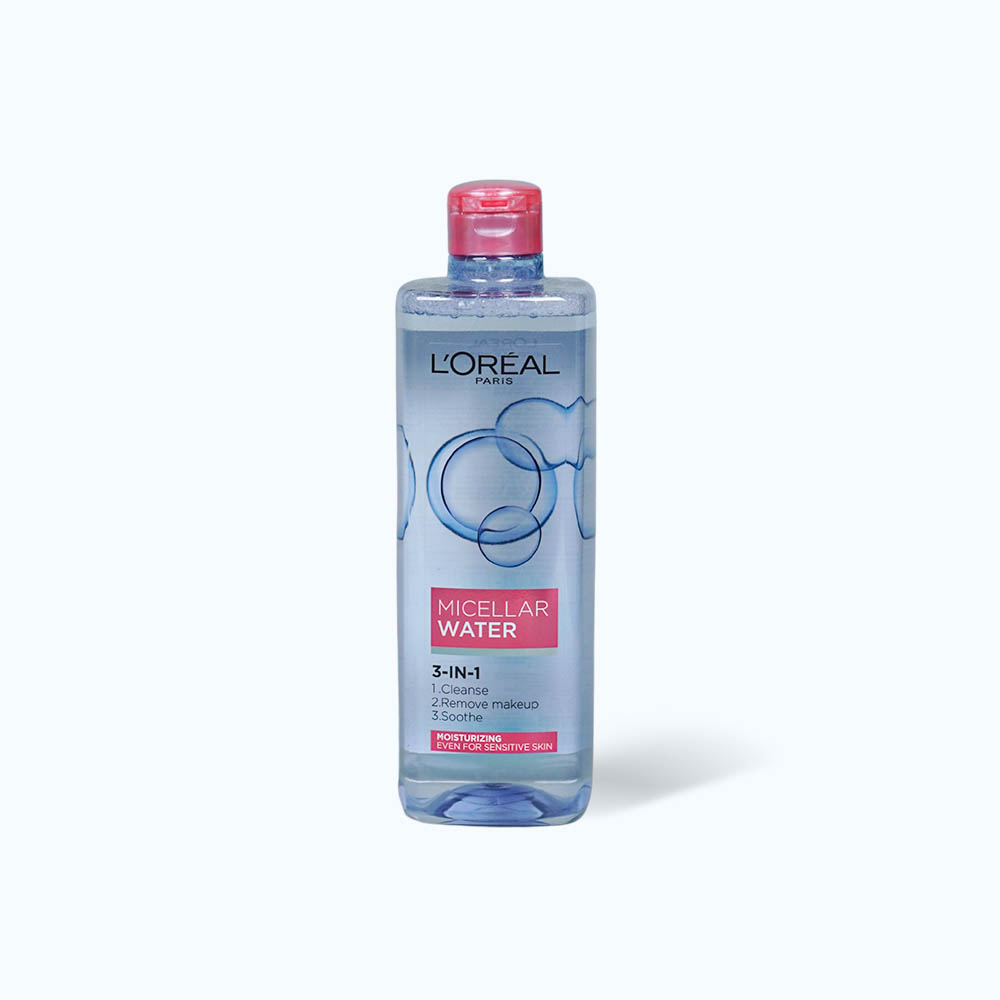 Nước tẩy trang L'Oréal Micellar Water Moisturizing dưỡng ẩm da chai 400ml
