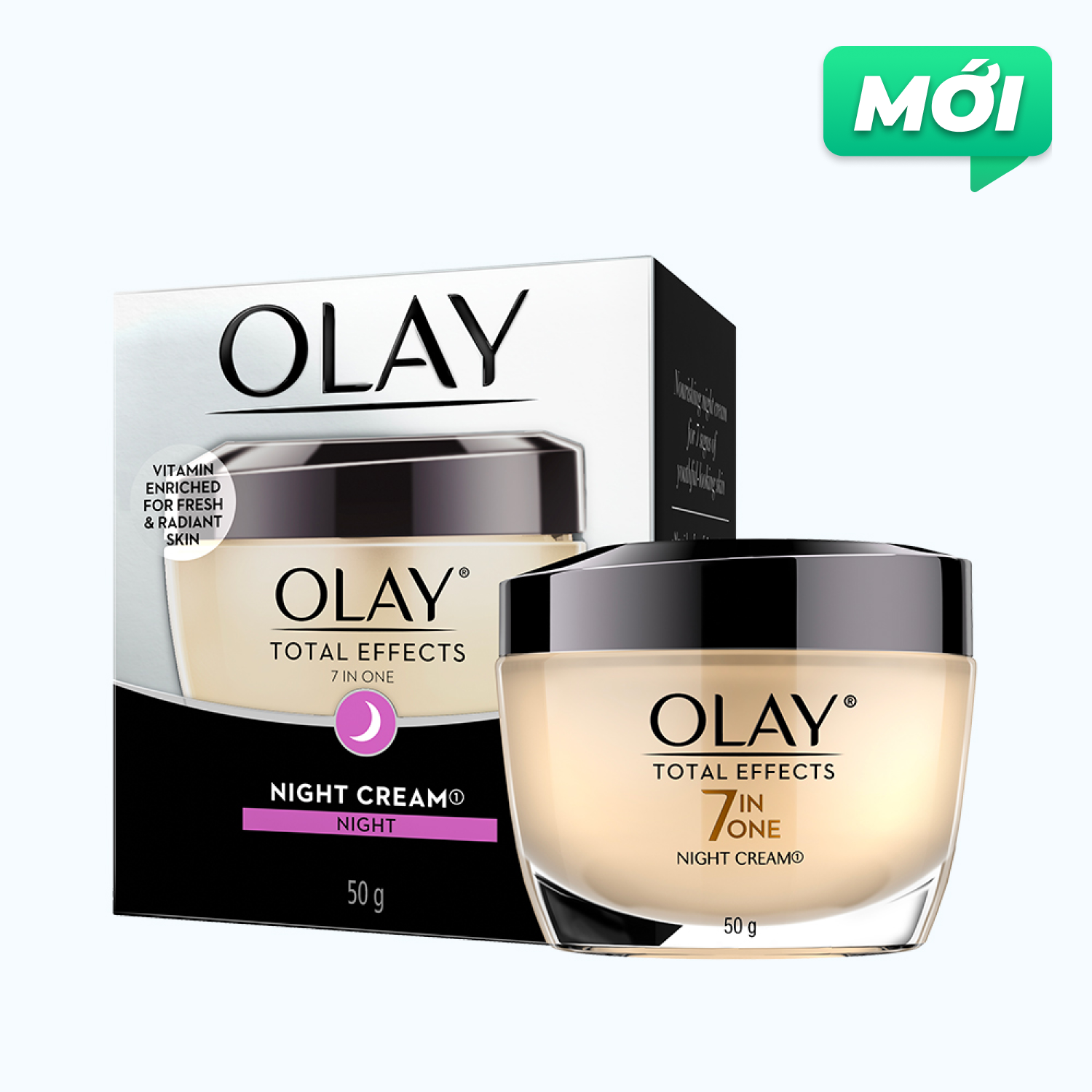 Kem Dưỡng Olay Total Effects Ngừa Lão Hóa Da Ban Đêm 50g