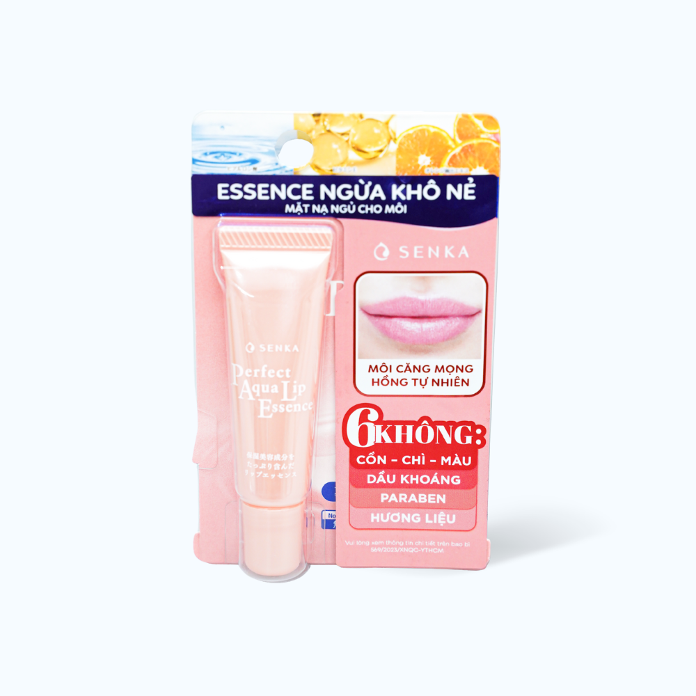 Tinh Chất Dưỡng Môi Senka Perfect Aqua Lip Essence Giúp Cấp Ẩm 10g