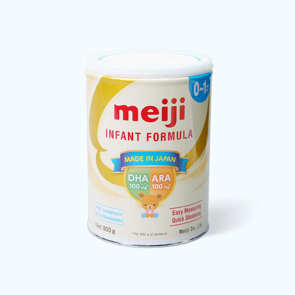 Sữa Meiji Infant 800g hỗ trợ hệ tiêu hóa cho bé từ 0 đến 12 tháng tuổi