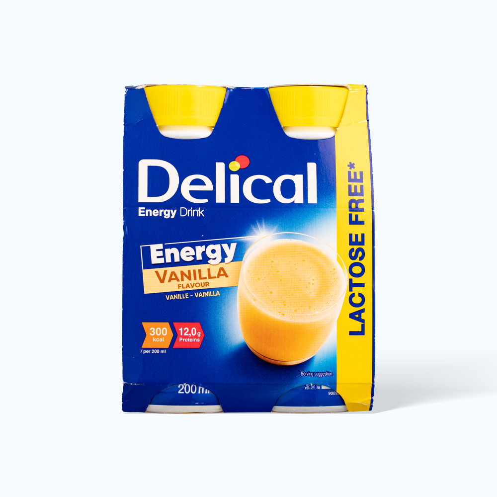 Sữa Dinh Dưỡng Delical Cho Người Suy Nhược, Bệnh Nhân Ung Thư, Sau Phẫu Thuật (4 chai x 200ml)