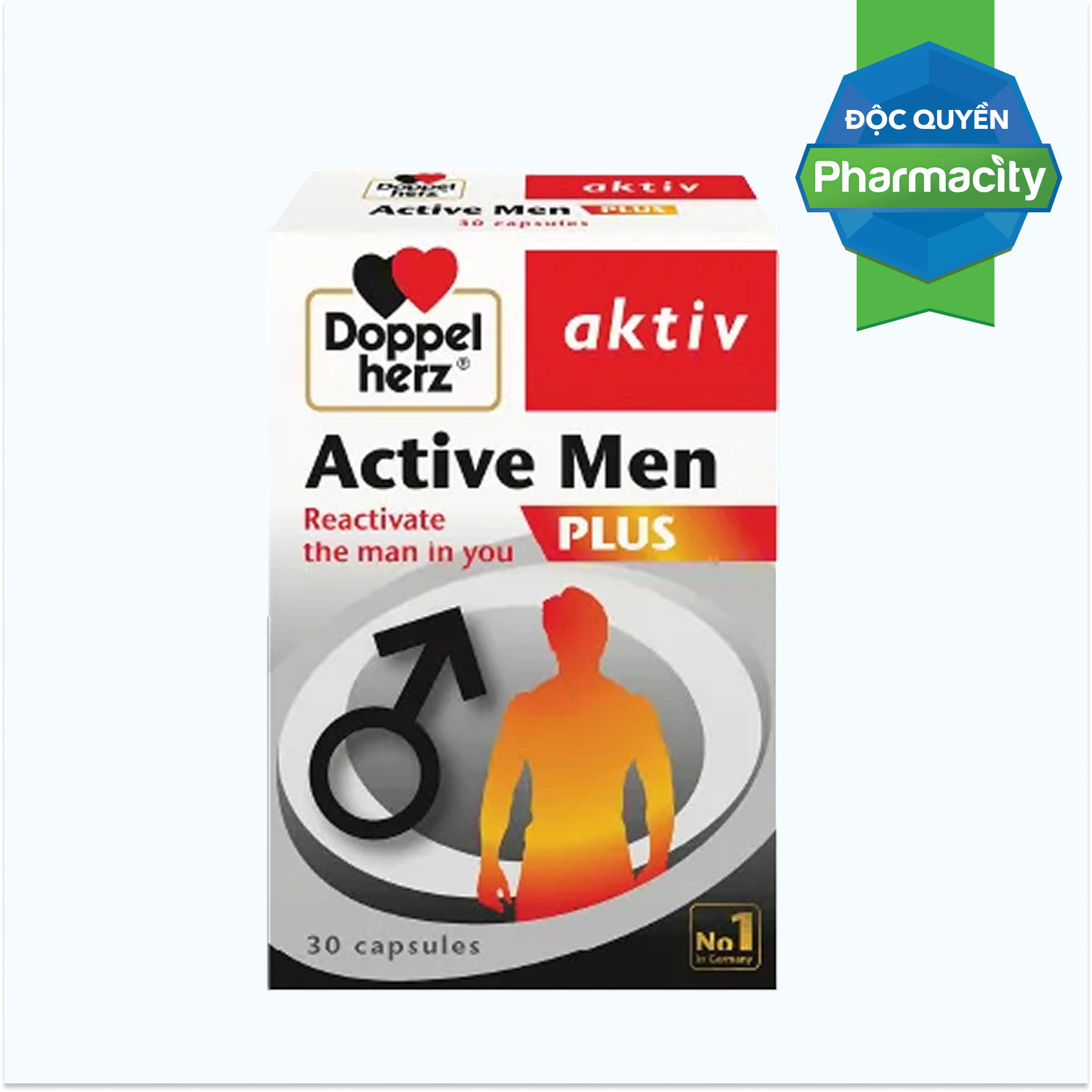 Viên uống DOPPELHERZ Active Men Plus Tăng Cường Sinh Lưc Nam (Hộp 30 viên)