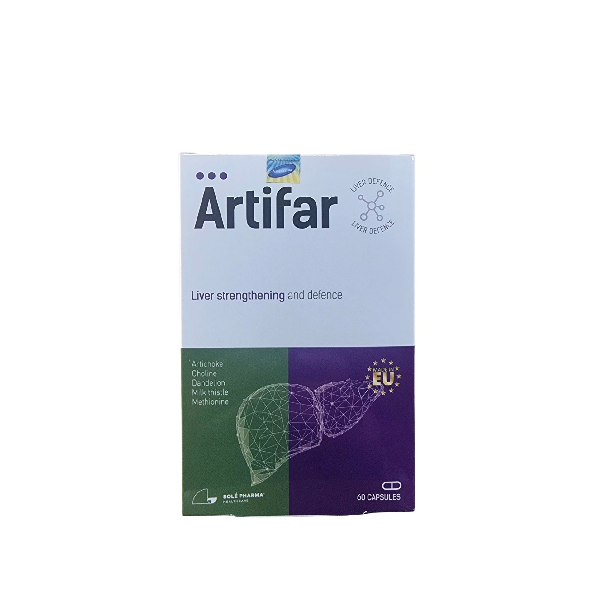 TPBVSK Artifar Liver Hỗ Trợ Chứng Năng Gan (Hộp 60 viên)