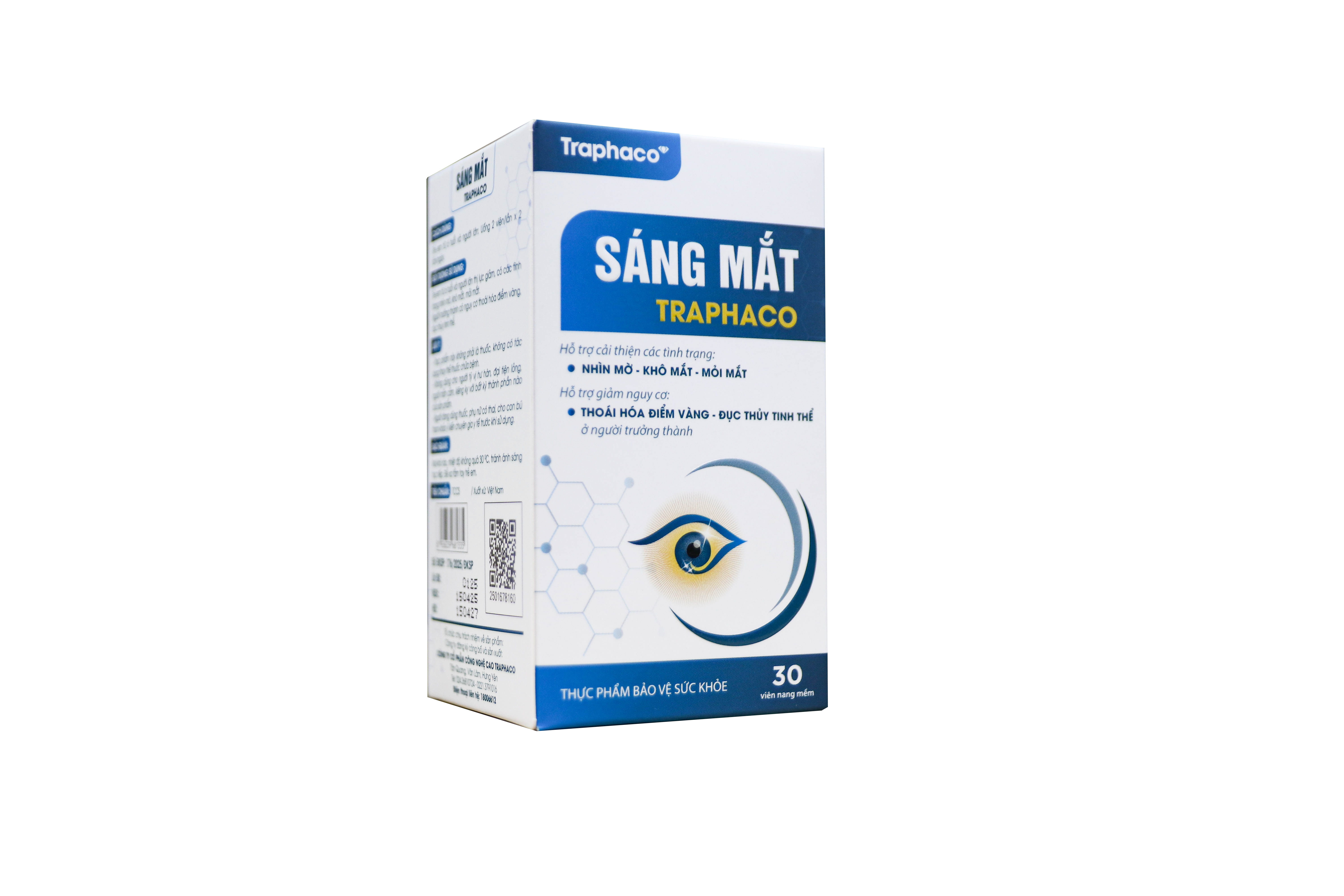 Viên Sáng Mắt Hỗ Trợ Cải Thiện Thị Lực, Khô Mắt, Mỏi Mắt (Hộp 30 viên)