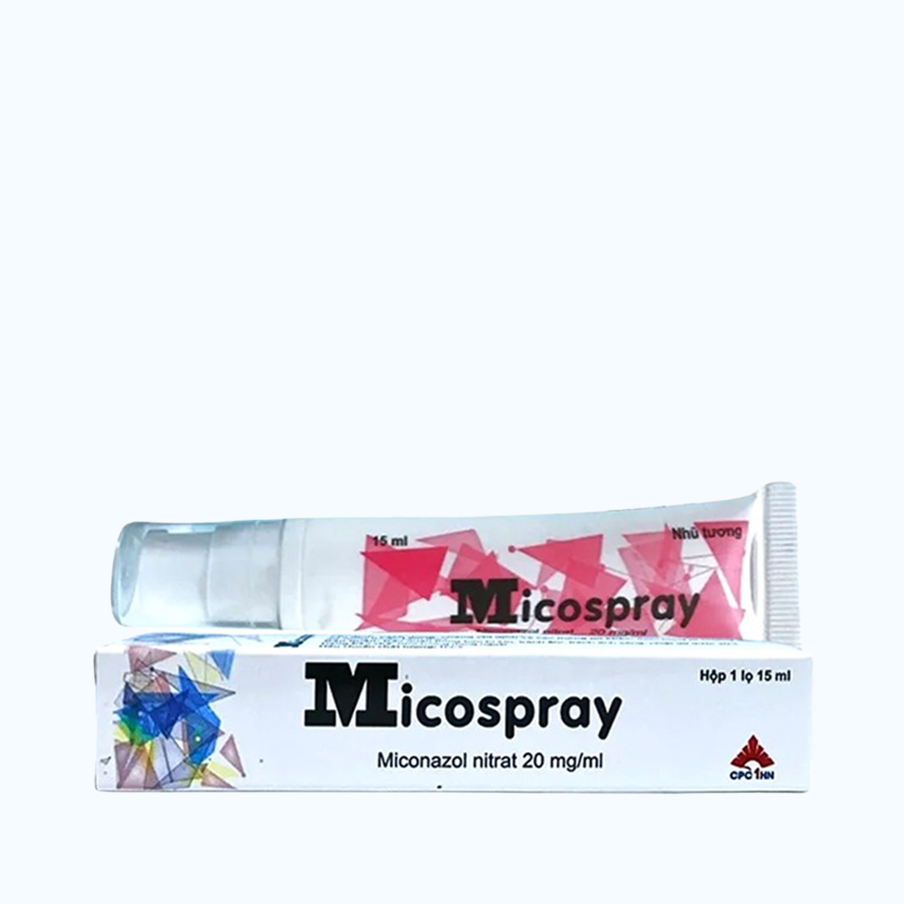 MICOSPRAY 15ML trị nấm bàn chân, nấm da đùi, nấm ngoài da