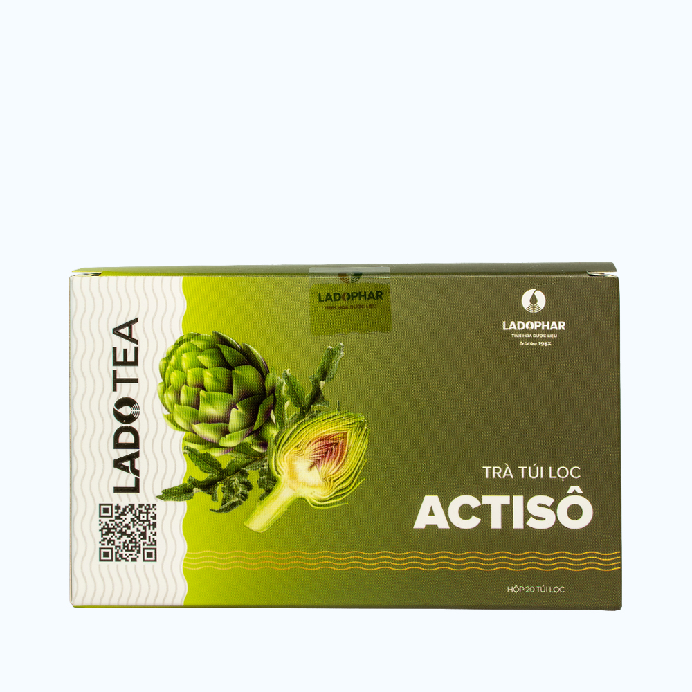 Lado Tea LADOPHAR Lado Tea Trà Túi Lọc Actiso (Hộp 20 túi lọc x 2g)