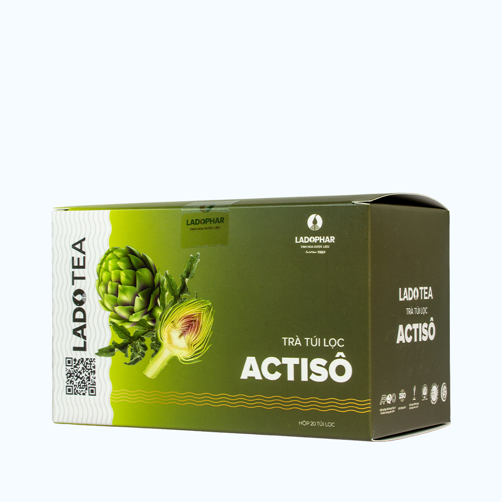 Lado Tea LADOPHAR Lado Tea Trà Túi Lọc Actiso (Hộp 20 túi lọc x 2g)