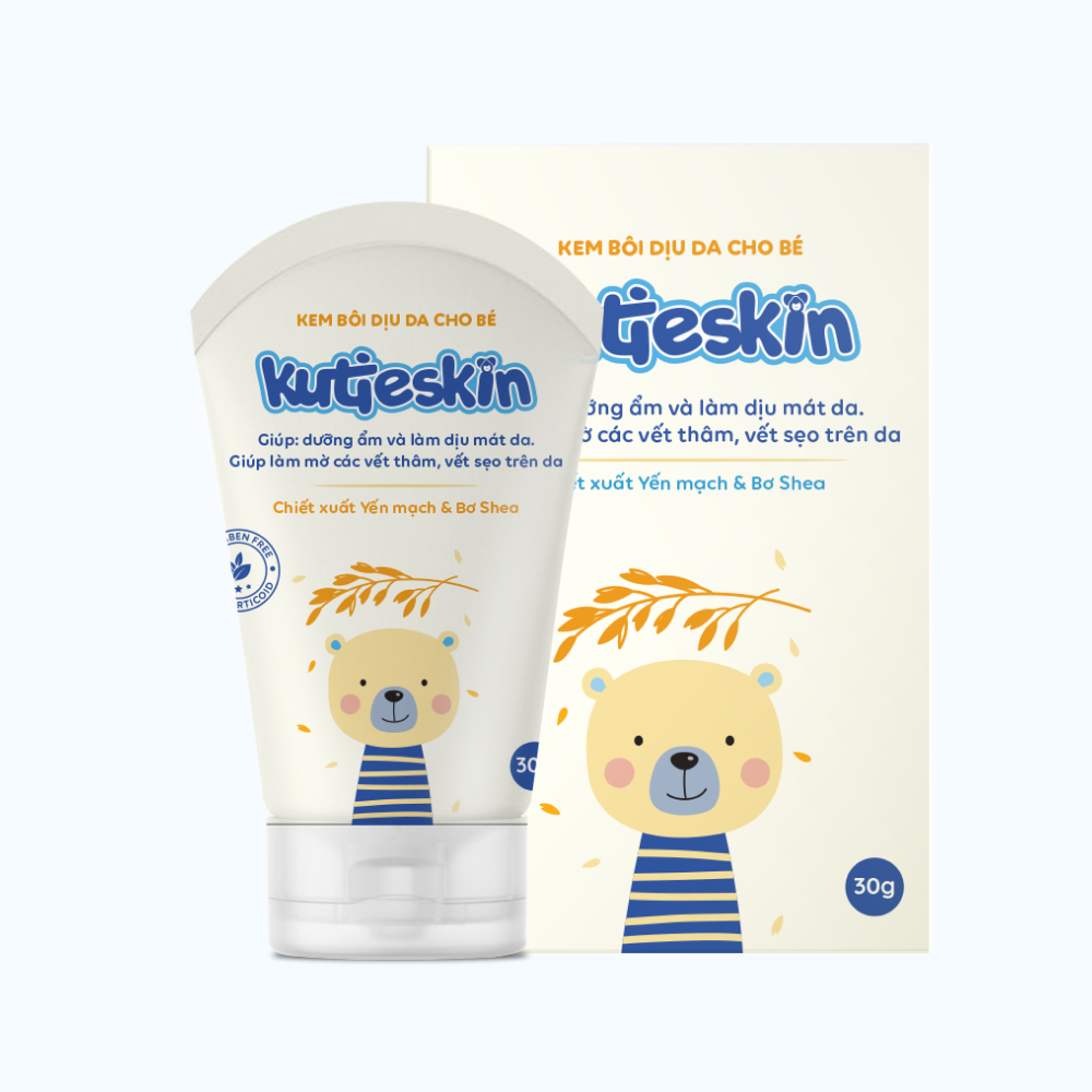 Kem Bôi Kutieskin Dịu Da Mẩn Ngứa, Hăm Cho Bé 30g