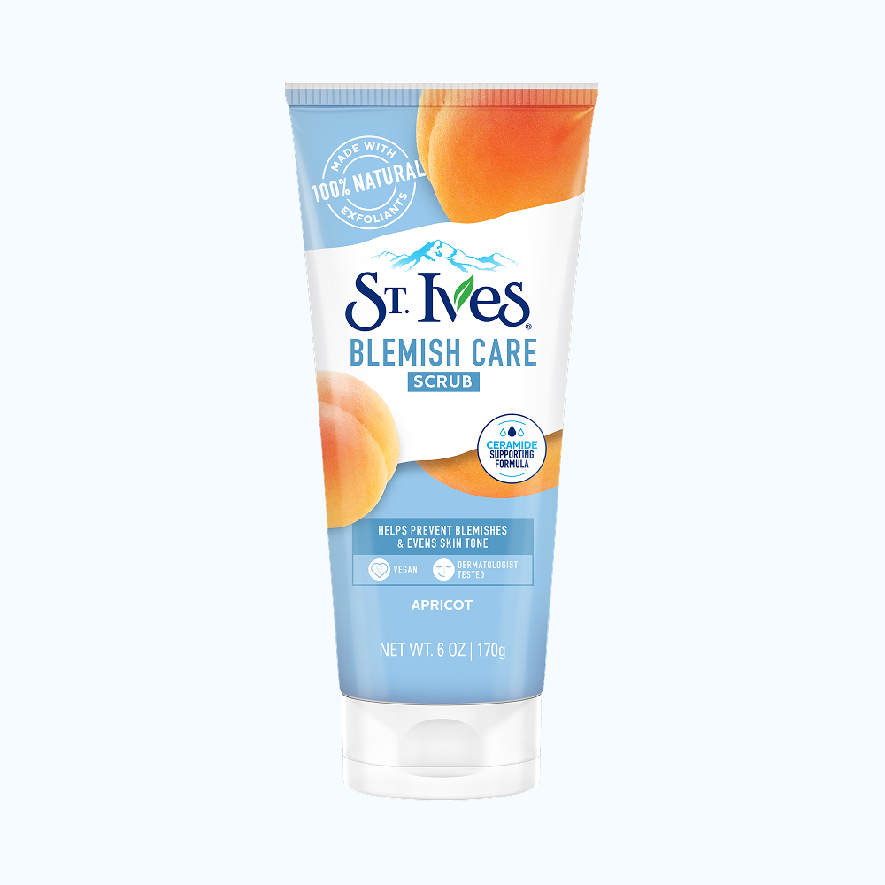 Sữa Rửa Mặt ST.IVES Acne Control Scrub Apricot Chiết Xuất Trái Mơ Tẩy Da Chết (170g)