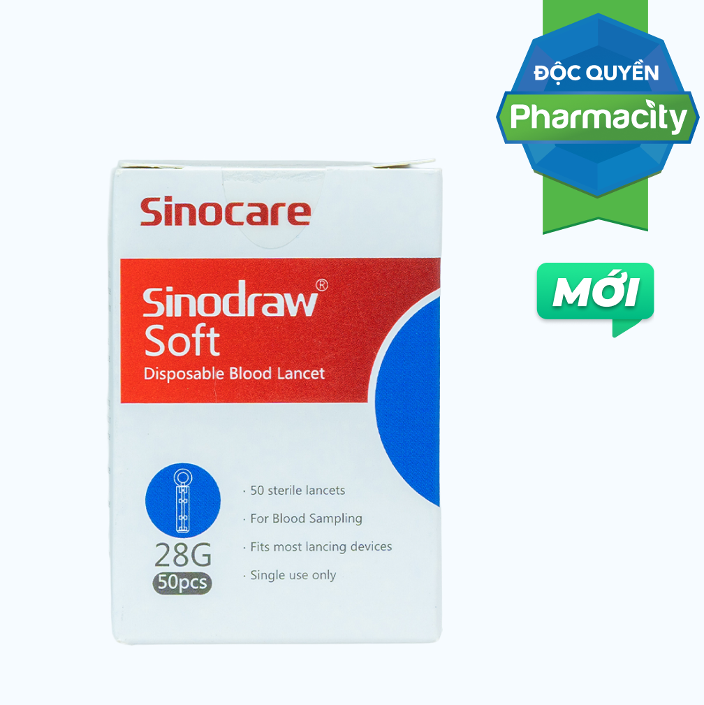 Sinocare Kim Chích Lấy Máu (Hộp/50 Kim)