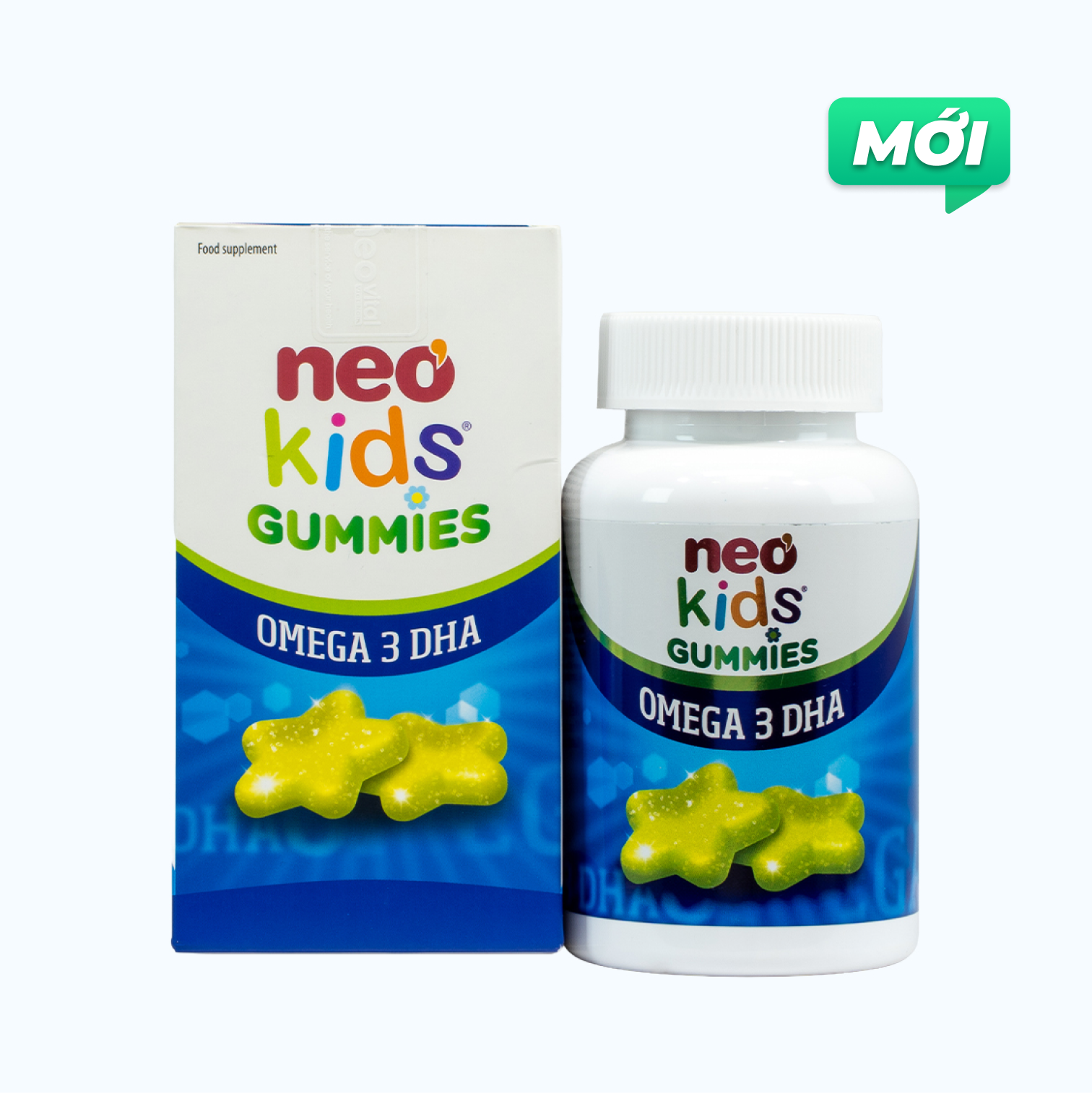 Thực phẩm bảo vệ sức khoẻ NEO KIDS® GUMMIES OMEGA 3 DHA (Hộp 60 viên Nhai)