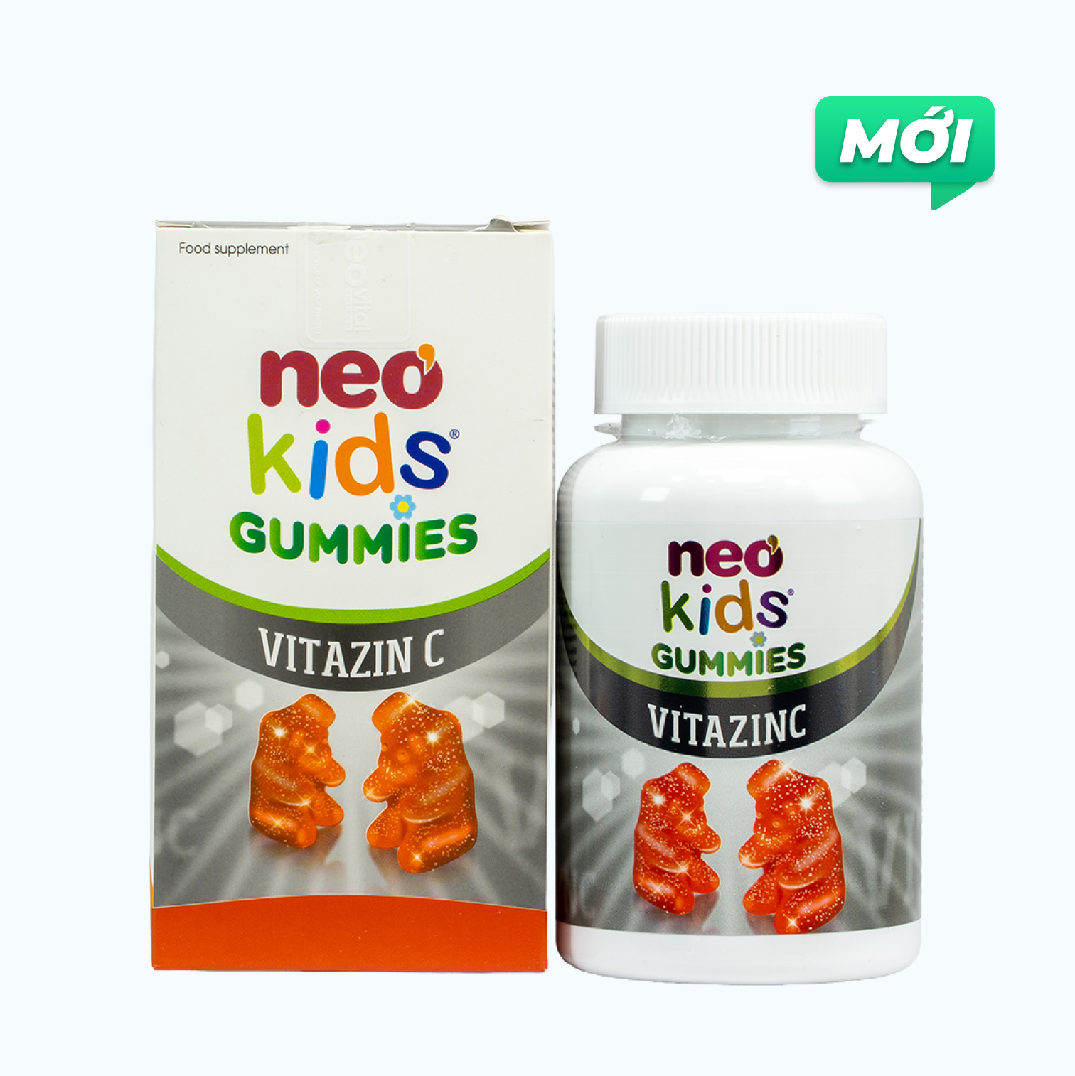 Thực phẩm bảo vệ sức khoẻ NEO KIDS® GUMMIES VITAZINC (Hộp 60 viên nhai)