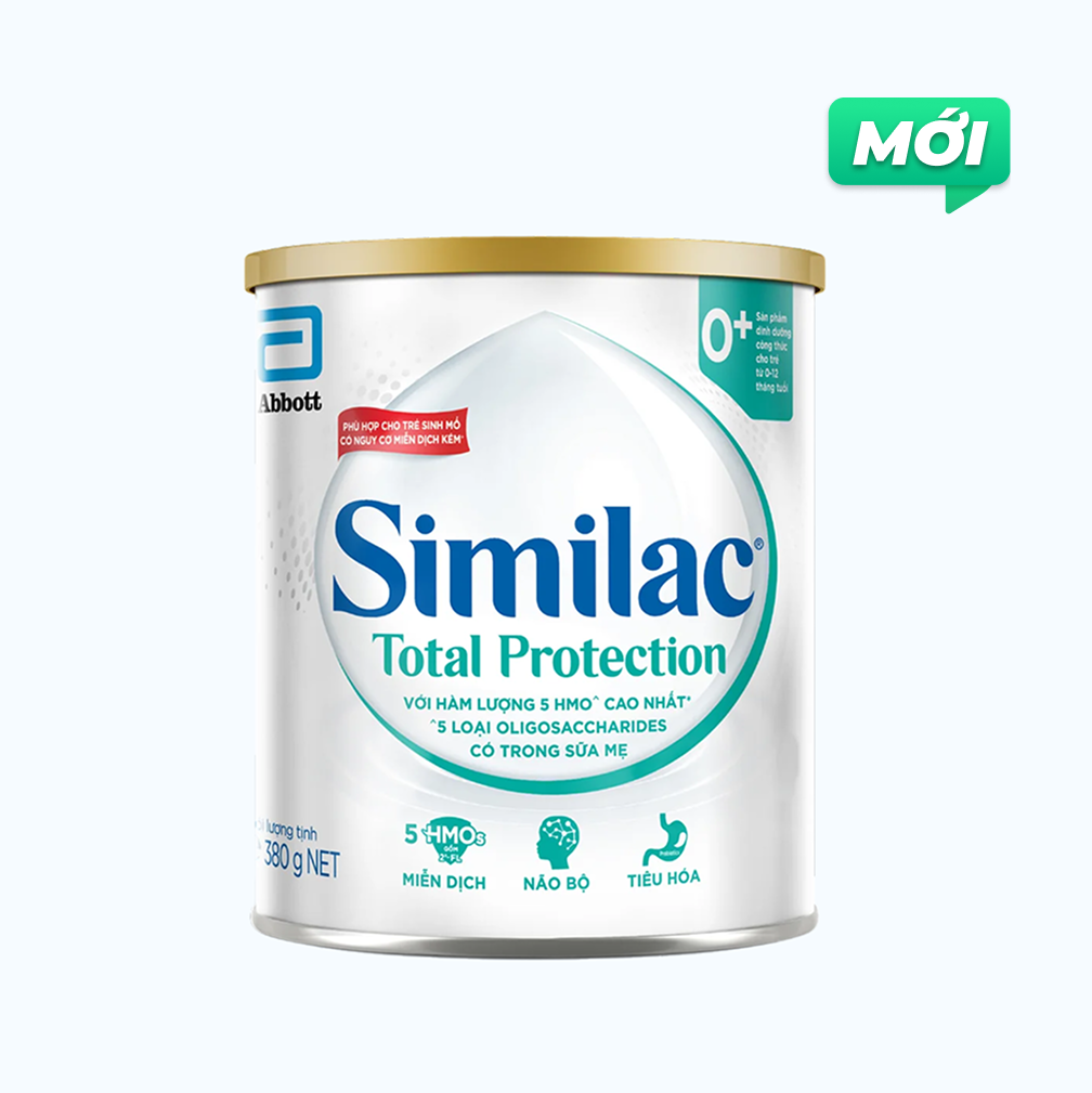 Sữa bột dinh dưỡng Similac Total Protection 0+ cho trẻ 0-12 Tháng (Lon 380g)