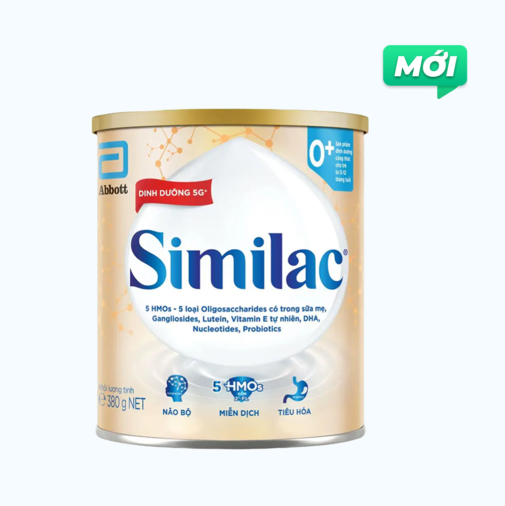Sữa bột dinh dưỡng Similac 0+ cho trẻ 0-12 Tháng (Lon 380g)