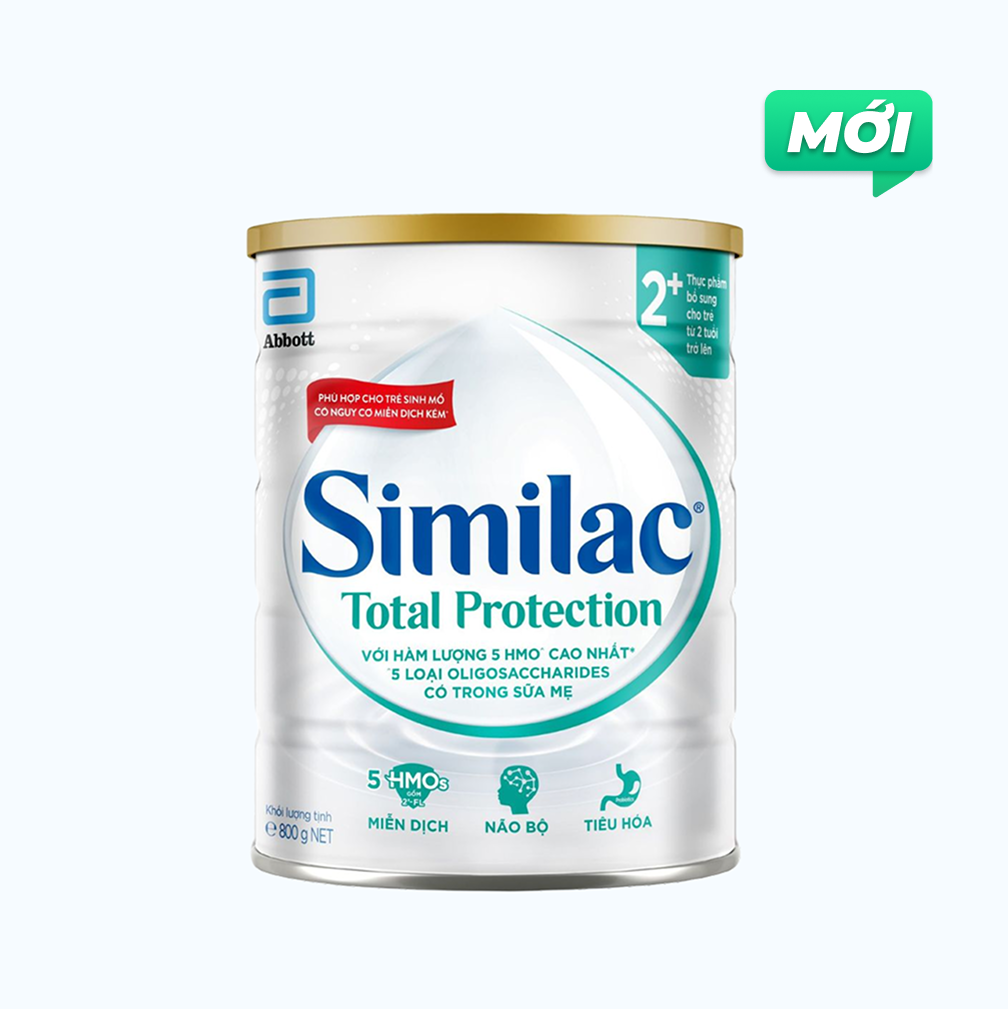 Sữa bột dinh dưỡng Similac Total Protection 2+ cho trẻ từ 2 tuổi (Lon 800g)